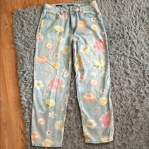 Floral Print Women's Jeans